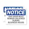 Signmission This Door Must Remain Unlocked During Business, 10 in W x Rectangle, Vinyl Decal OS-2PACK-NS-D-710-L-18601 - alternate 1